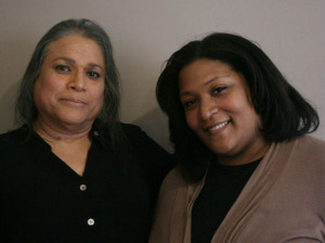 Alexis Martinez (left) worried that coming out to daughter Lesley as transgender would mean giving up any relationship with her grandchildren. But she needn't have worried.