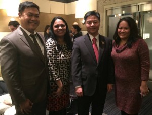 DEC National Managing Coordinator Ben de Guzman with newly installed Rep. Ted Lieu (D-CA) and friends