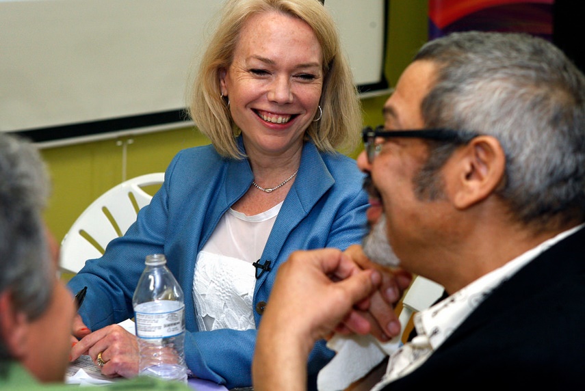 Nora Super, Executive Director of the White House Conference on Aging, talks with Herbie Taylor at our WHCOA Listening Session in Los Angeles