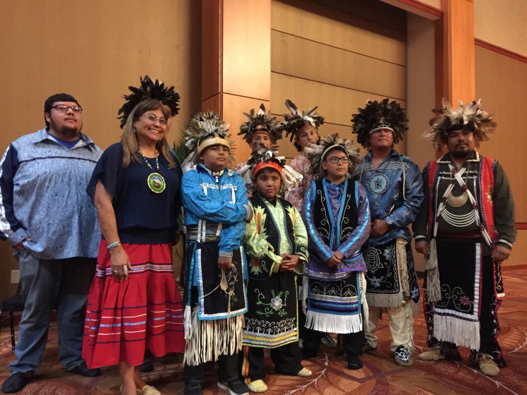 Iroquois dancers at the NICOA Conference. Photo courtesy of Carmenza Millan (via Twitter).