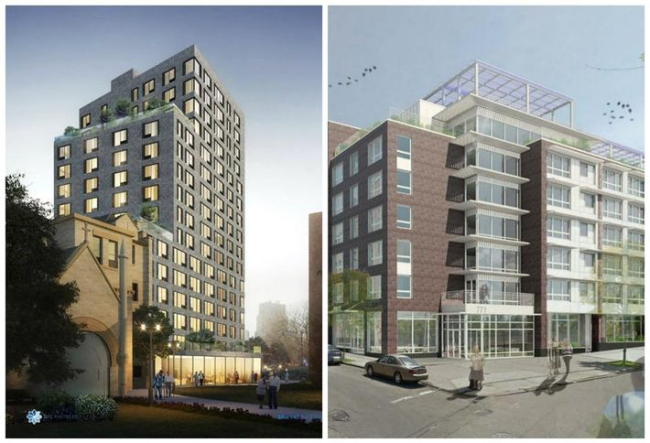 Ingersoll Senior Residences in Brooklyn (L) and Crotona Senior Residencies in the Bronx
