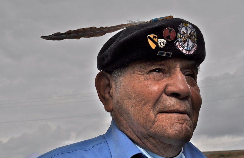 Louis Pacheco, a Native American elder and Vietnam war veteran from Portland, OR. American Indian/Alaska Native communities could be devastated by an ACA repeal. {Photo by K. Kendall}