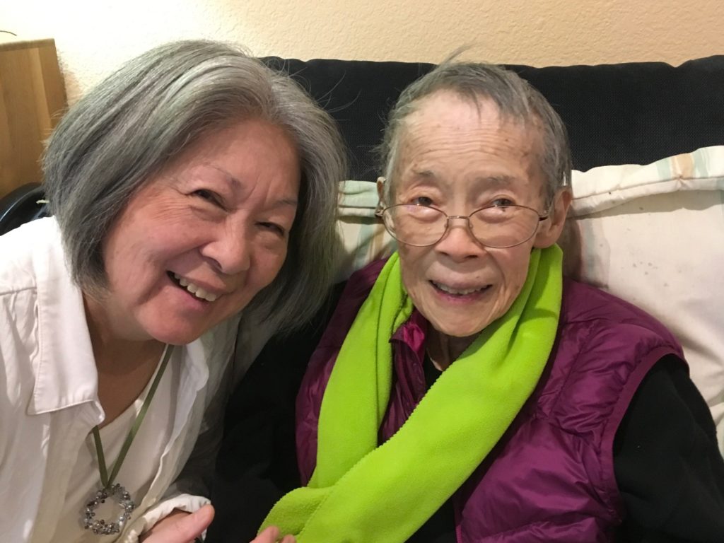 Me and Mom, three days before she died.